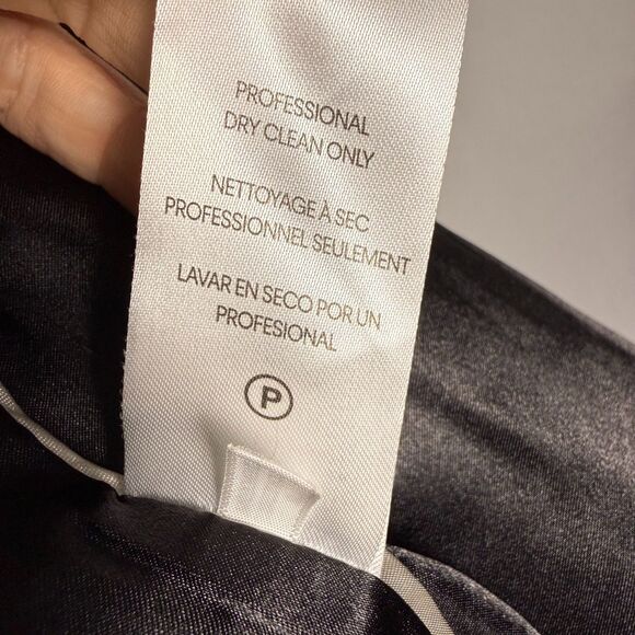 Calvin Klein Women's Wool Blend Long Boucle Coat Sz XL, Tan/Brown, Zips, Pockets - Picture 16 of 16